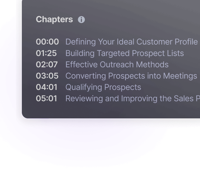 chapters