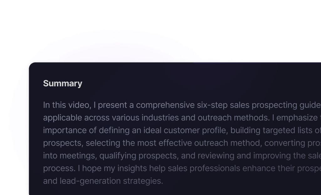 summaries